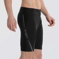 Haolang Black sport Cropped Swimming Trunks/Swimming/Sports/Large Size