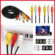 1.5m Jack Plug To 3 RCA To 3RCA Audio Video AV TVPLUS Cable 1.5M 3/3