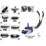 [READY STOCK] YAMAHA R25 (BLUE) EXHAUST HEADER FULL SYSTEM