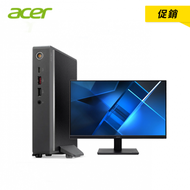 【促銷免萬元：主機+螢幕】宏碁 acer RB610商用迷你電腦/Intel Celeron7305/4G+8G/128G SSD/Win11Pro/三年保固 +【22型】Acer V227Q 螢幕