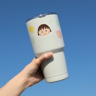 櫻桃小丸子不鏽鋼冰霸杯-保溫杯 酷涼杯 304不鏽鋼雙層真空飲料杯