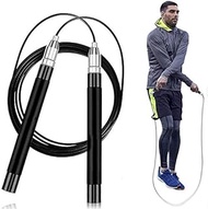 Boxing Ball High Speed Jump Rope - Adjustable Workout Skipping Rope - Double Steel Ball Bearing, Self-Locking Design, Spare Rope and Carry Bag - for Home Workout