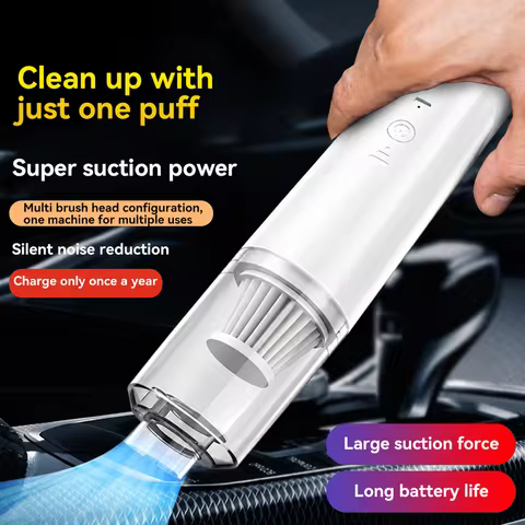 Vacuum Cleaner Cleaner Cleaning Powerful Suction Handheld Car Vacuum Cleaner Rechargeable for Car an
