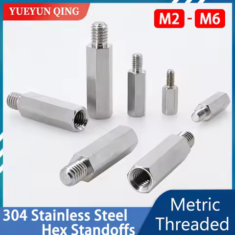 M2 M2.5 M3 M4 M5 M6 Motherboard Hex Standoffs Male To Female Stainless Steel Board Rack Spacing Scre