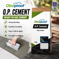 OBAPROOF OP Cement OPC 2KG Ready-To-Use Cement Tile Grout, Marble & Mosaic Fixing OPC Simen Serbagun