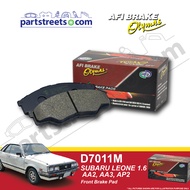 Olymas Front Brake Pad - Subaru Leone 1.6/AA2/AA3/AP2 - D7011M (1set)