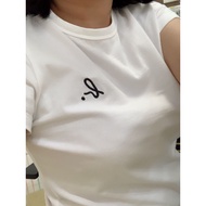 New PALEESIJA T-shirt agnes b. Printed small B round neck short sleeved T-shirt for women