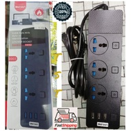 ONESAM OS -T11 High Power 3000W 3 Universal Power Socket 3 USB ports with Auto- id identification 3 