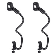 2X Microphone Stand Flexible Gooseneck Desk Clamp Holder Microphone Arm Recording Equipment for Meet