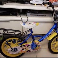 米奇老鼠米妮老鼠兒童單車 14寸 藍色 有輔助轆輪 Mickey Mouse not Mcqueen 麥坤 巴斯 玩具反斗城