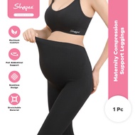 Shapee Maternity Compression Support Leggings - Pregnant Leggings, Exercise Pants, Tummy Support Pan