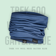 ผ้าพันคอ อเนกประสงค์ เมอริโนวูล สำหรับ การ เทรคกิ้ง บนภูเขา รุ่น Trek 500 (สีน้ำเงิน) TREK 500 WOOL NECK GAITER BLUE