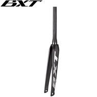 Multi-functiona BXT Carbon Road Bike Fork Flat Mount, Disc Brake Thru Axle Road Bike Fork 12x100mm I