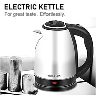 【Malaysia 3-Pin Plug】EXTRA Thick - 2Liter Stainless Steel Electric Kettle Automatic Cut Off Jug Teapot / Cerek