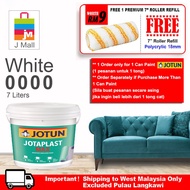 Jotun Jotaplast Max Interior Paint White 0000 -7L [ + Free Gift 1pc 7" Mcpro Roller Refill ] / (0416