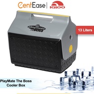 IGLOO 14 QT (13L) PlayMate The Boss Cooler Box- Black/Silver