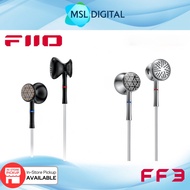 FiiO FF3 Dynamic Driver Wired Flathead Earbuds with Swappable 3.5 & 4.4 Balance Audio Plugs (FF 3)
