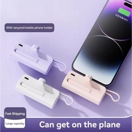 3C 10000mAh mini power bank, equipped with Type-C/IP interface, LED display, portable power bank.
