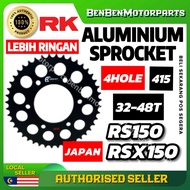 RS150 RSX150 415 4 Hole ALLOY ALUMINIUM 7 Series TAMASHII REAR SPROCKET BLACK 38-45T RK JAPAN
