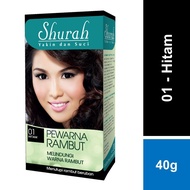 Shurah Pewarna Rambut 01 Hitam 40g