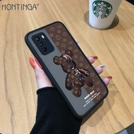 Hontinga เคสโทรศัพท์ OPPOเคสใสลายการ์ตูนหมีกลไกน่ารักสำหรับ OPPO Reno 6 Reno6 Pro Reno6Z 6Z 4G 5G เค