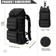 Men's Backpack Imported Tactical Army Backpack 60L Capacity Backpack Clothes Bag Laptop Bag