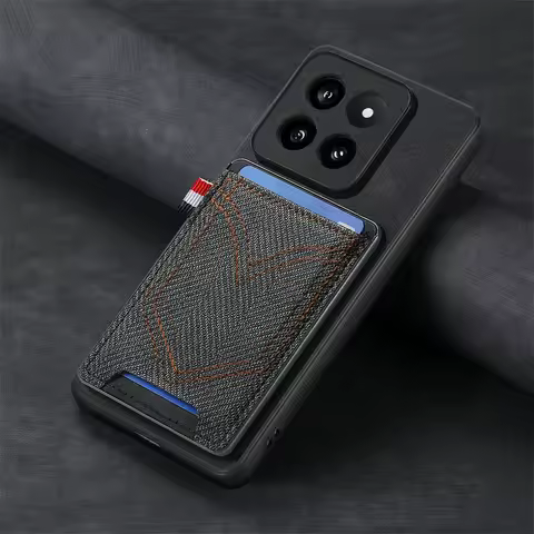 Lens Protect Magnetic Card Cover for Xiaomi Poco F8 Ultra 5G Back Case Leather Armor Mi Poco X7 F6 M