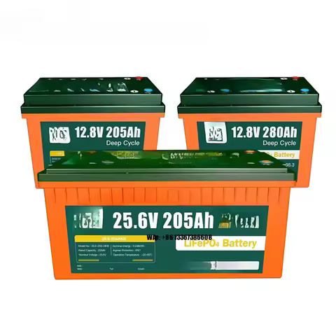 solar 12V Lifepo4 battery core 25.6V 205Ah 280Ah energy storage lithium-ion battery 24v energy power