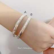 💥PROMO💥925 Sterling Silver**Half Curved With Sand Blast Baby Bangle**Gelang Budak**小孩手环**Original Silver