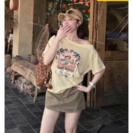 Medium Off-the-Shoulder Paper T-Shirt Made of Super Cool, Wrinkle-Free Smooth Paper QC L1 AG0020