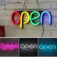 Lampu Neon Led Tulisan Open Untuk Dekorasi Dinding Bar / Club / Ktv