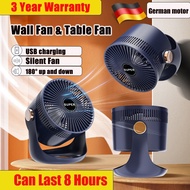 [Ready stock]Air Circulator Fan / Table Fan / Wall Fan/Silent Fan Rechargeable FanTurbo Strong Wind 