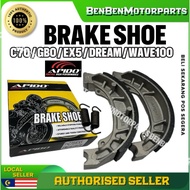 APIDO BRAKE SHOES EX5 DREAM C70 GBO GBOJ FAME WAVE100 WAVE125 EX90 MR2 MR3 WAVE110 ALPHA DASH FUTURE