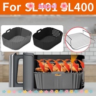 FUTUREE Air Fryer Tray, Non-Stick Washable Baking Tray, High Quality Perforated Silicone Reusable Ba