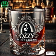 Ozzy Osbourne Osbourne Osbourne Commemorative Whiskey Glass