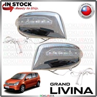 [CHROME] Nissan Grand Livina L10 Prefacelift 2006-2012 Side Door Mirror Cover With Crystal LED Signa