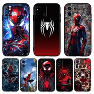 for Redmi 10X 10c 10 11A 12C 12 13 13C A1 A2 Cool Anime Spider Man【Q7】 9Y10 Fashion Black TPU Soft S