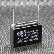2PCS Pin type Capacitor 2.0UF Capacitor CBB61 2.0UF 450VAC P:32mm  Capacitor(2.0UF 450V) 2UF45