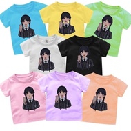 WEDNESDAY THE ADAM FAMILY VIRAL Children's T-Shirt Top Ages 1-12 Years 8 Colors