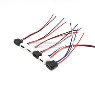10PCS Type-C Female Socket 2P/4P Glue Injection Direct Pressure Type Black White with PH2.0 Terminal