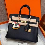 Casual Cowhide Classy Female Bag Genuine Leather Lock Handbag togo Lychee Pattern WCTH