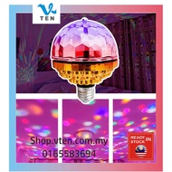 Colorful E27 Rotating Magic Ball Bulb Light Stage Light KTV Light Disco Bulb KTV Bulb RGB Bulb DJ Li