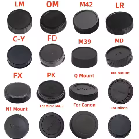 1pcs Camera Lens Rear Cap for Canon nikon Sony for Pentax Olympus Micro M4/3 Panasonic Samsung Leica