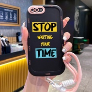 Case For OPPO A5 A3s A12E Realme C1 Small Group Phone Fashion Personality Soft Shell Shockproof Stra