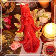 [HAMY] handmade candle standing statue holding 9 tails