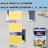 ICI DULUX INSPIRE EXTERIOR PAINT COLLECTION 18 Liter Ray of Light / Golden Bell / Artifact
