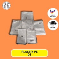 PLASTIC PE / PLASTIK TAHAN BEKU / PLASTIK AIR TEBU -300G+- 6X10 12X15 4X7 8X10 5X8 4X6