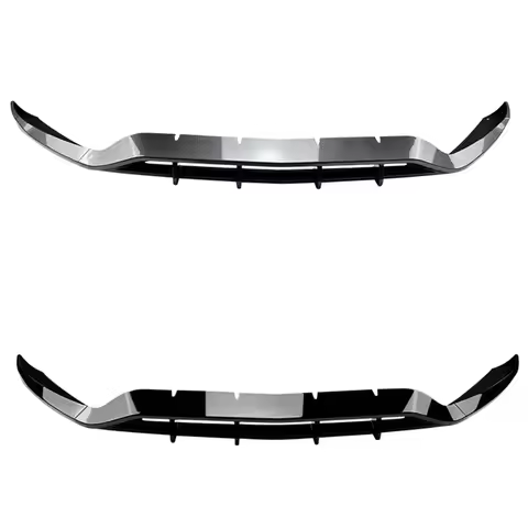 For Mercedes Benz GLC X253 C253 W253 2020-2022 Glossy Black/Carbon Fiber Front Bumper Lip Spoiler Di