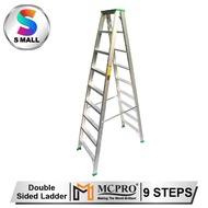 MCPRO Aluminium Double Sided Ladder 9 Steps Tangga