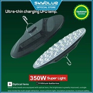 350W Ultra Thin Light Rechargeable LED Light Bulb (72LED) Emergency UFO Light Lampu LED For Malik Ma